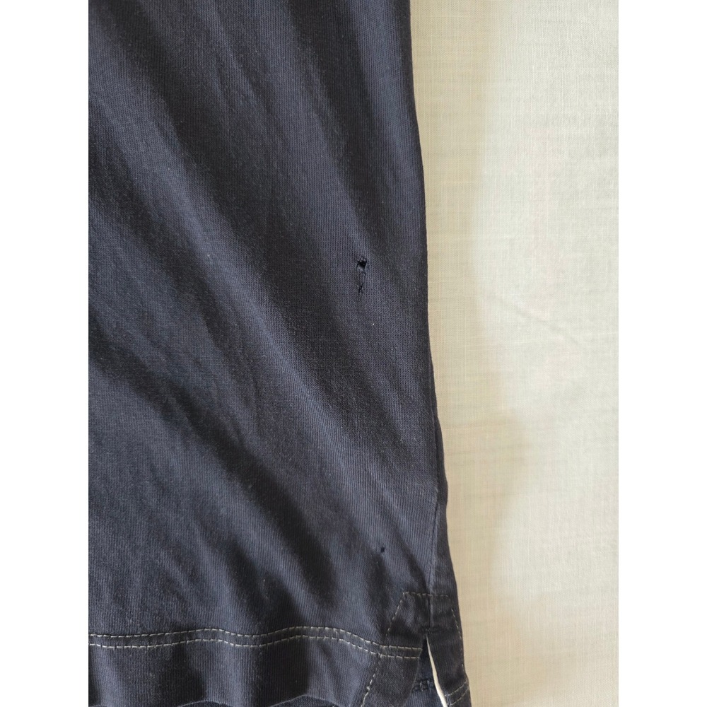 Banana Republic Fitted Pima Cotton Polo Chest Stripe XL Navy Blue Casual Preppy - Picture 3 of 8